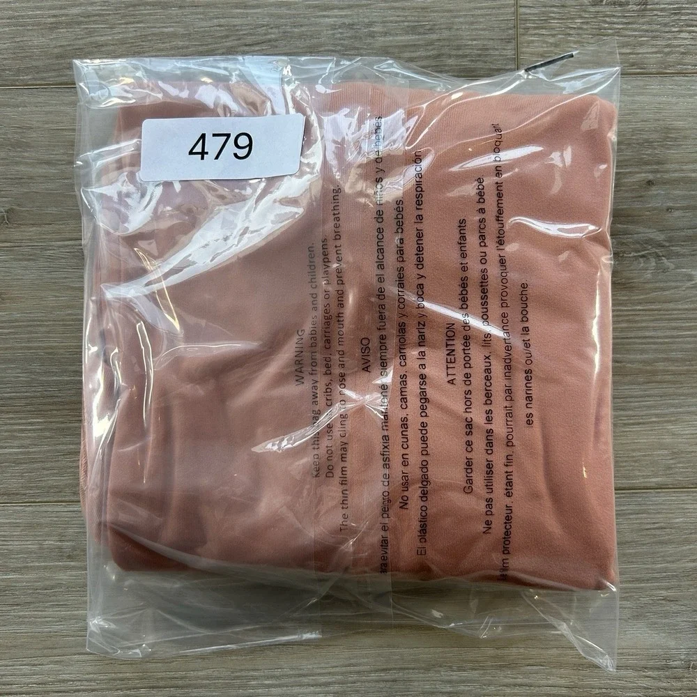 Lululemon Size 4 Coral Ready To Rulu Pullover  With Funnel Neck Thumbhole Pocket